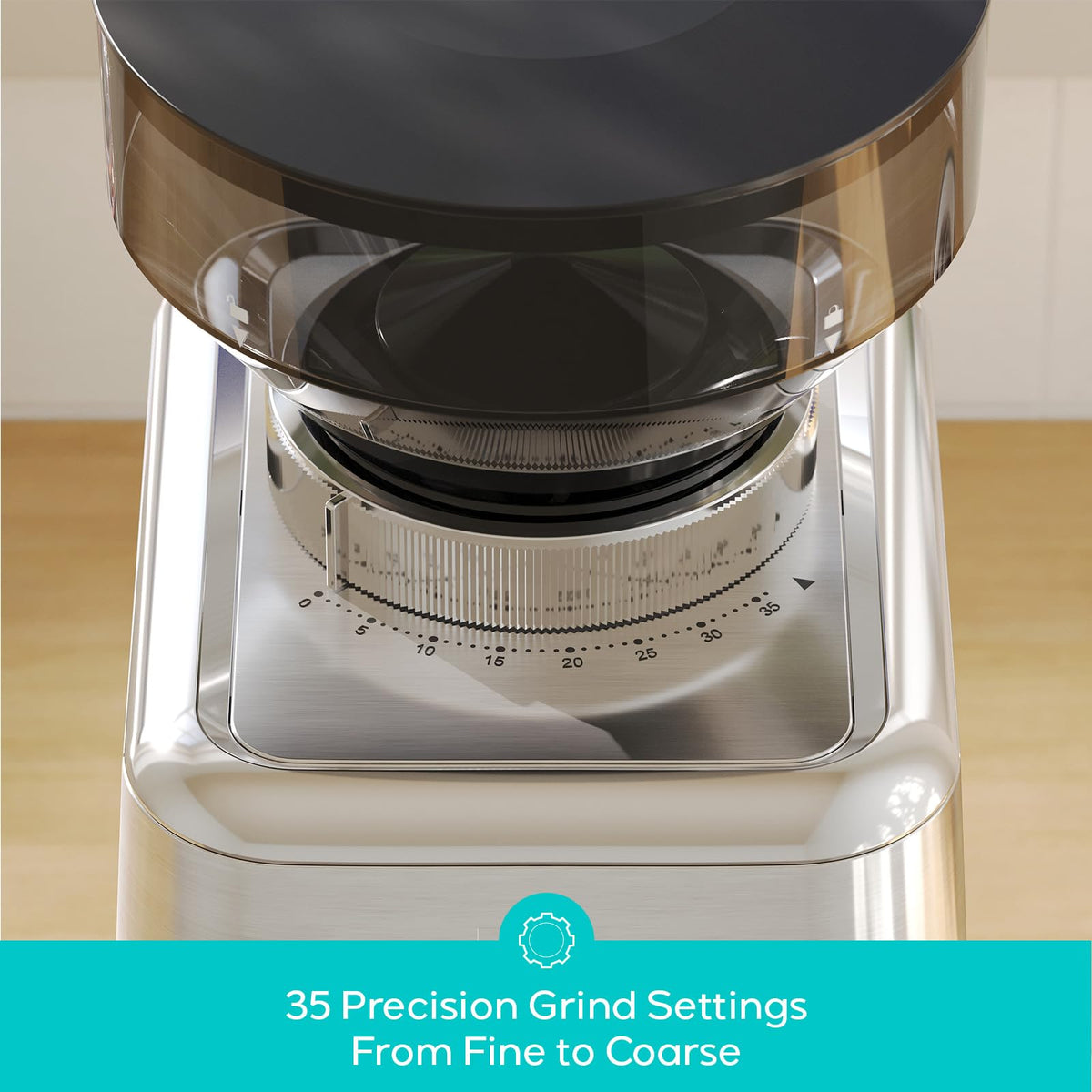 Conical Burr Coffee Grinder with 35 Grind Settings G8385