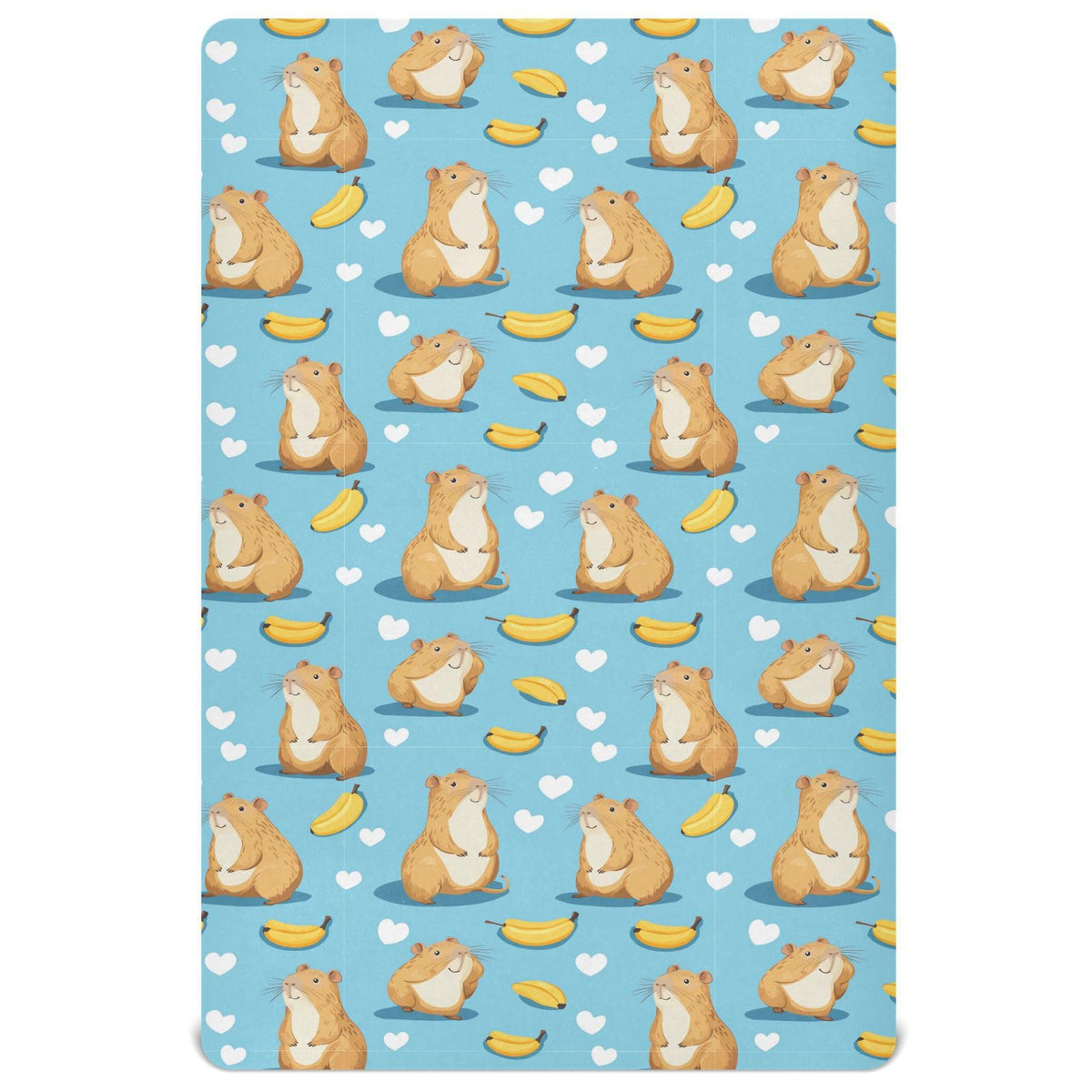 Soft Breathable Microfiber Fitted Crib Sheet, Standard Size 28in x 52in I709