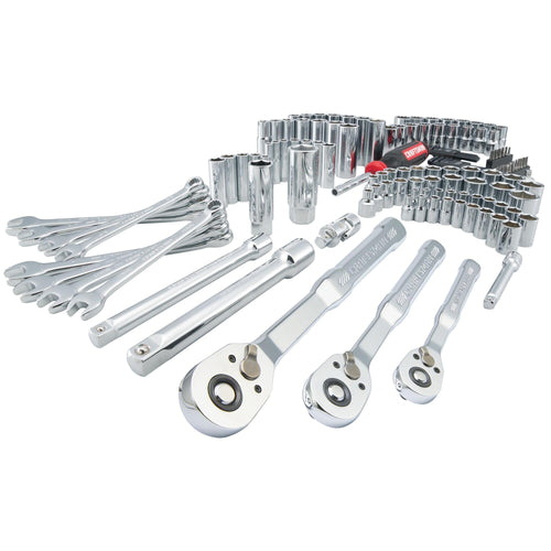 135 Pcs SAE and Metric Socket Wrench Set with Case U735109