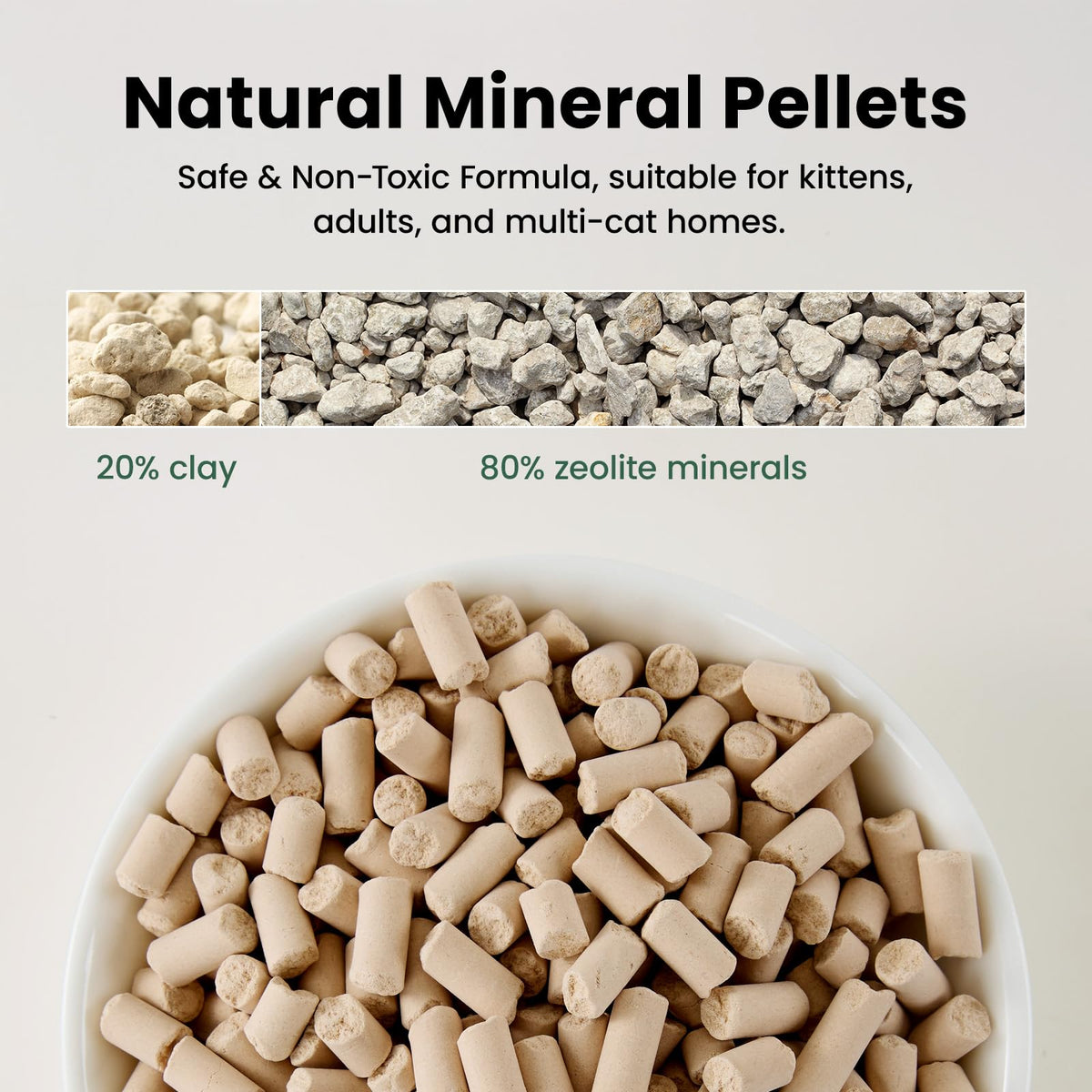 Zeolite Cat Litter Pellets 12 Lbs U906205