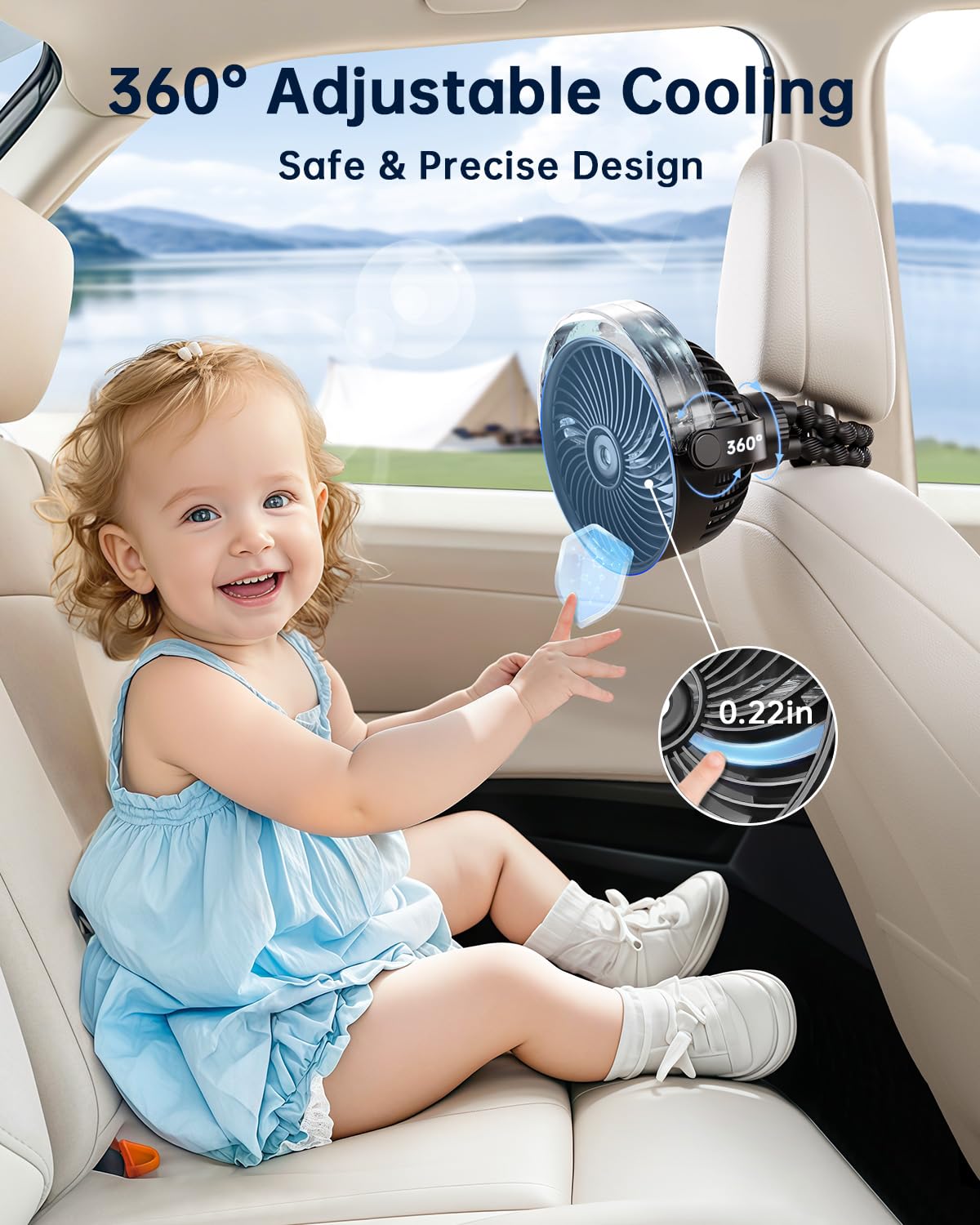 Portable Misting Stroller Fan C845