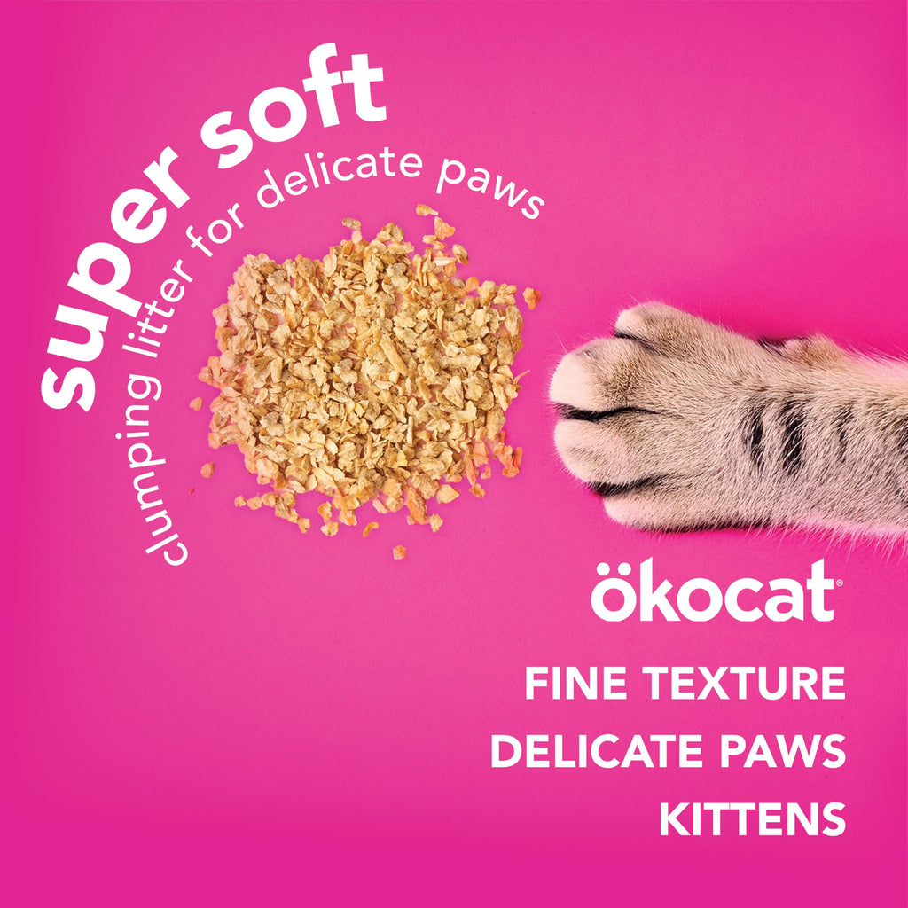 Super Soft Wood Clumping Cat Litter, Unscented, 14 pounds C240