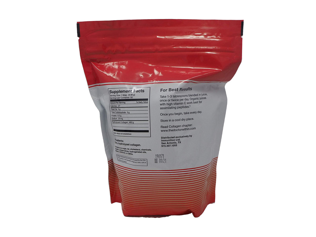 Hydrolyzed Collagen Powder Unflavored 1.1 lbs W88123