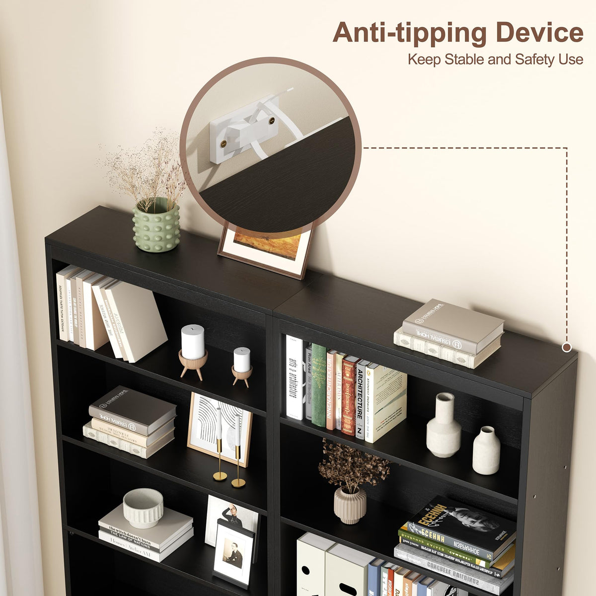 71" H Tall Wood Bookshelf J388182