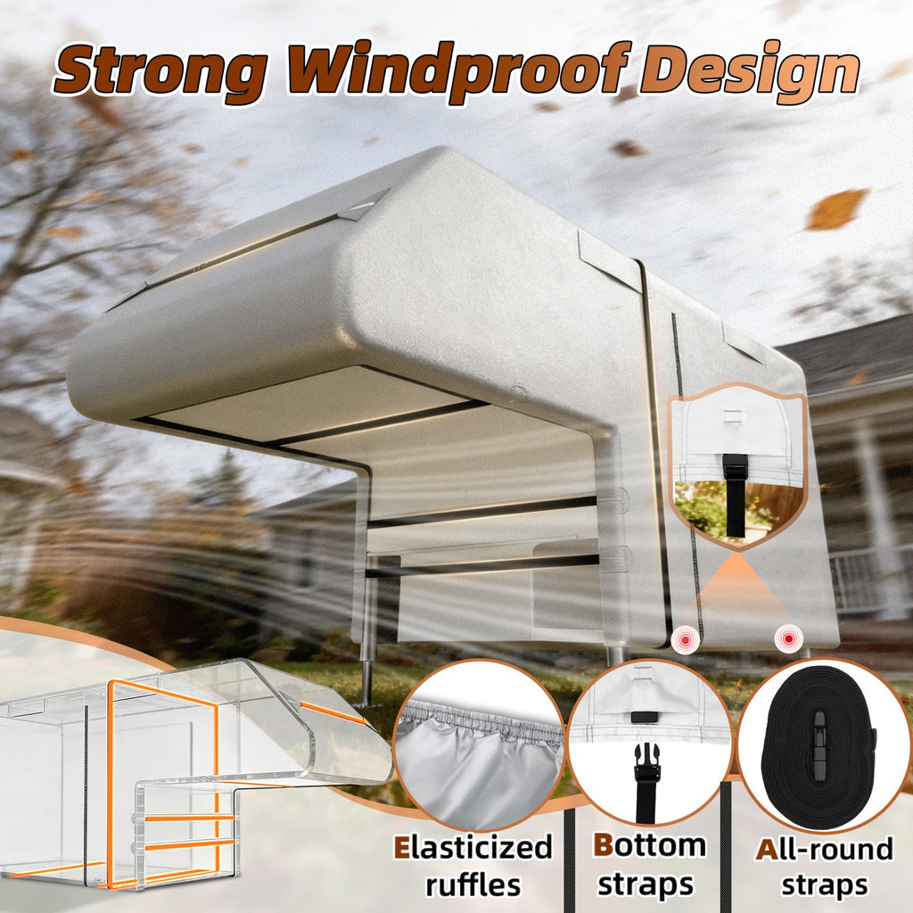 10-12ft Truck Camper Cover 300D Oxford C910530