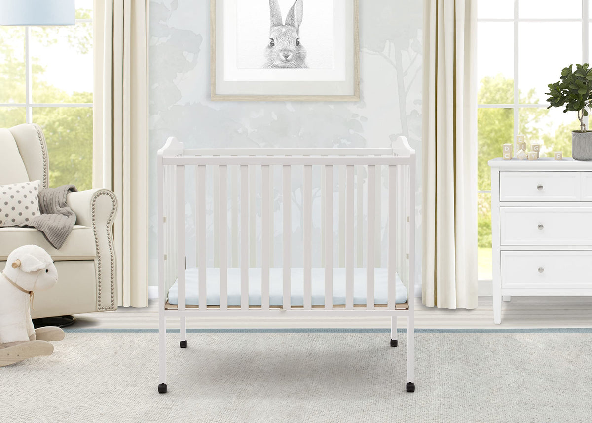 Folding Portable Mini Baby Crib with Mattress K974949