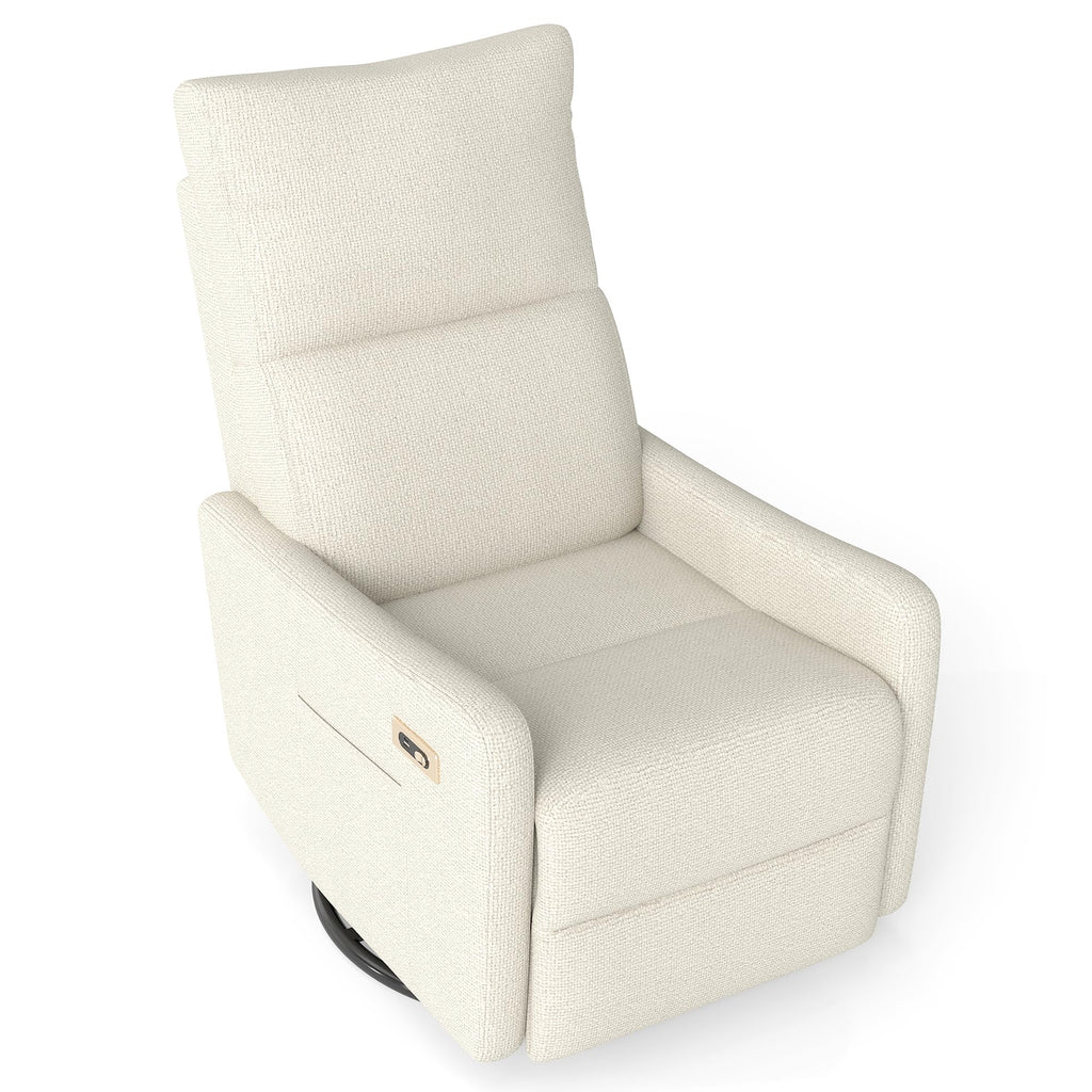 Power Swivel Recliner Chair with USB Charging Port Y2418