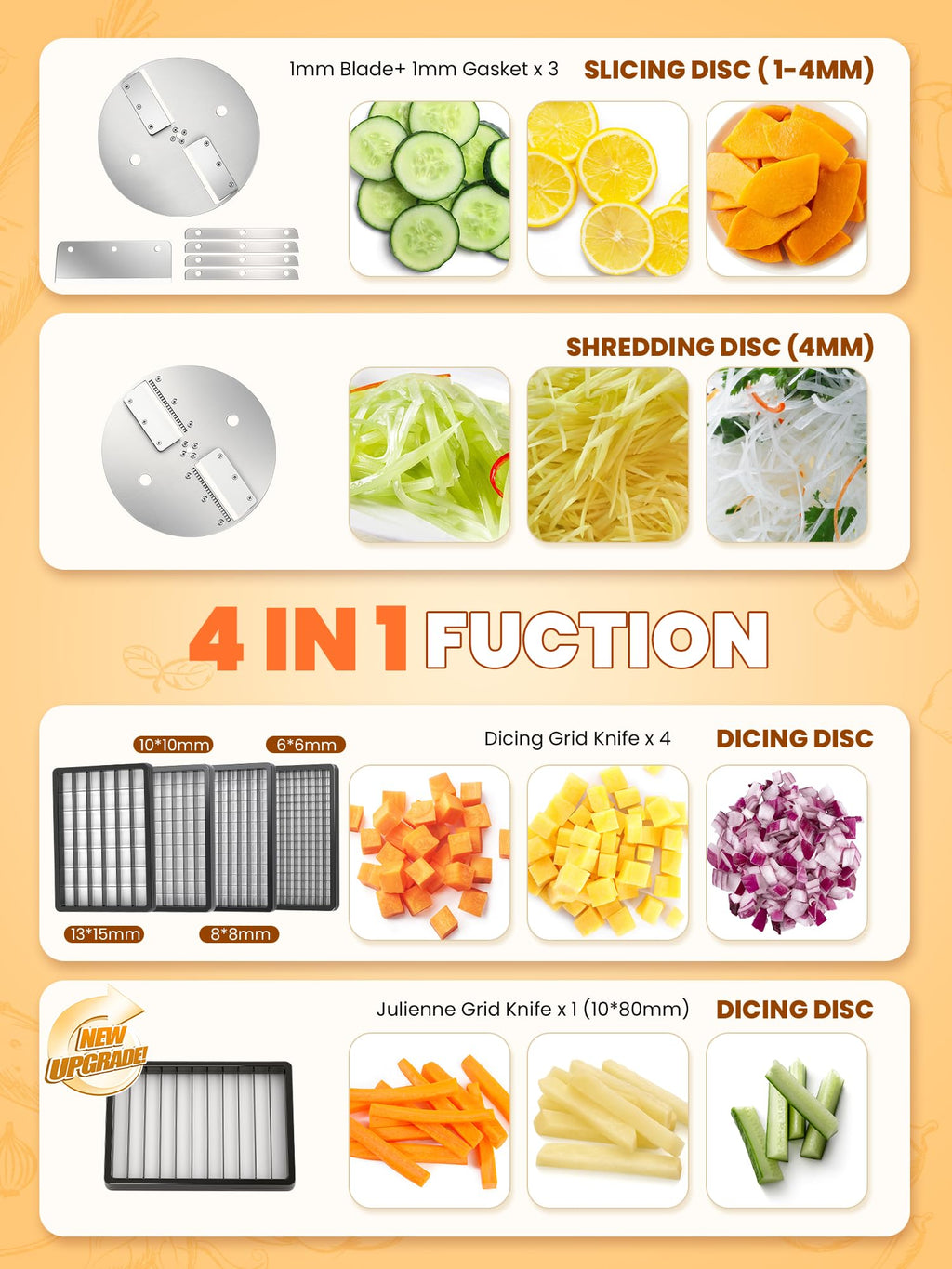 4 in 1 Electric Vegetable Processor B807