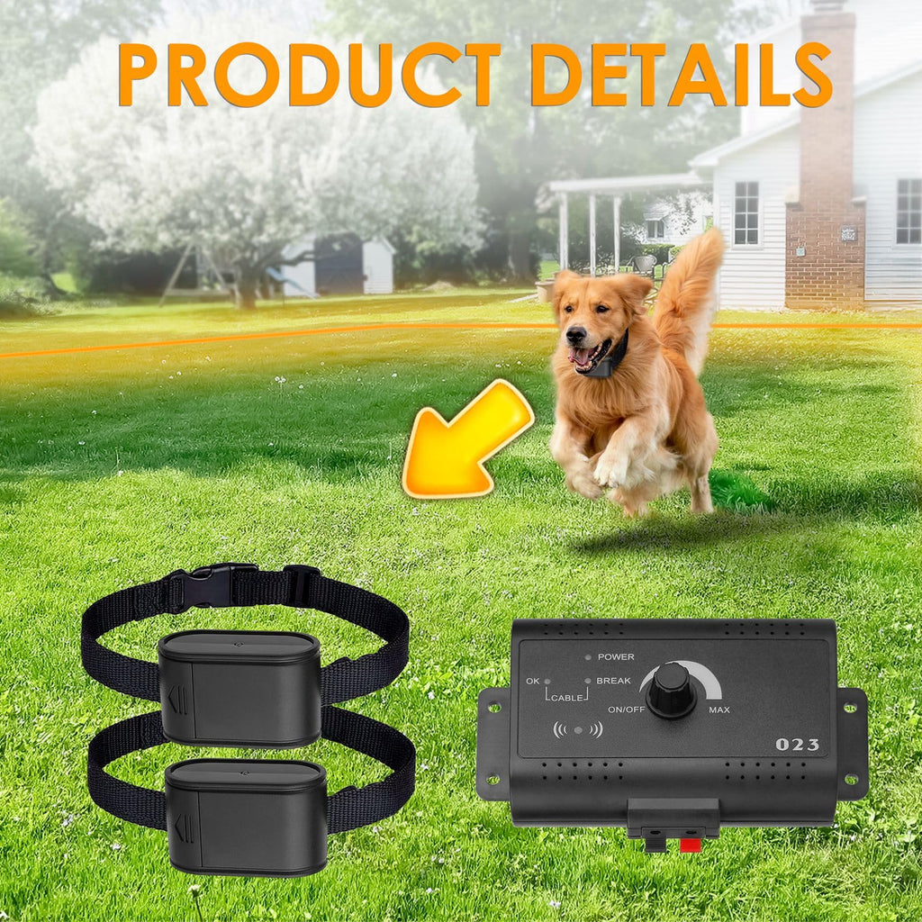 Electric Dog Fence System for 2 Dogs O316