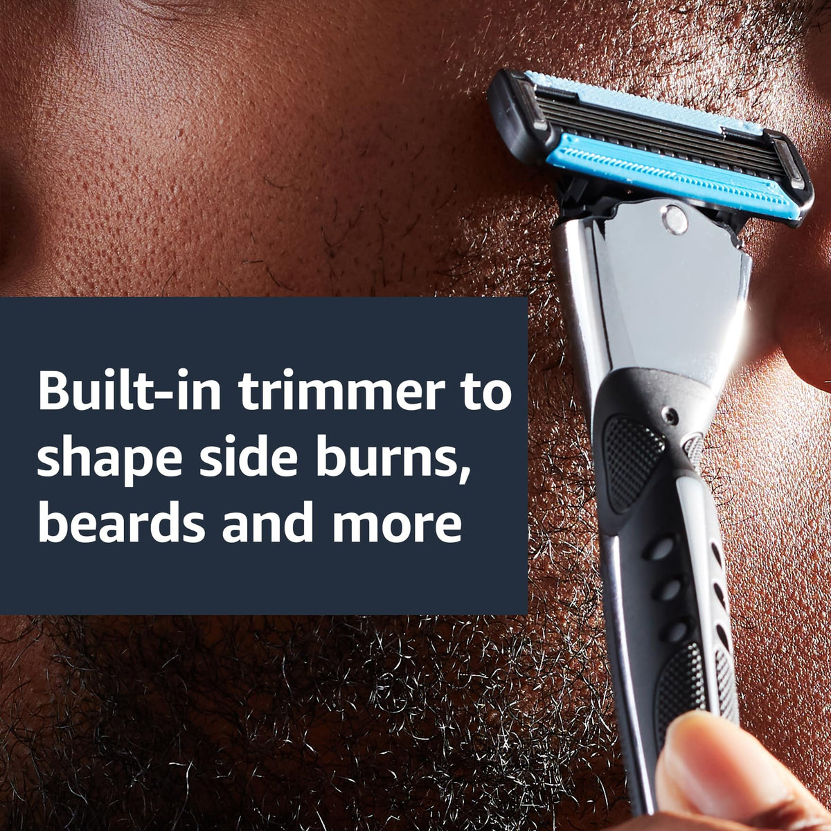 5-Blade Men's Razor with 16 Cartridges, Black Z296414