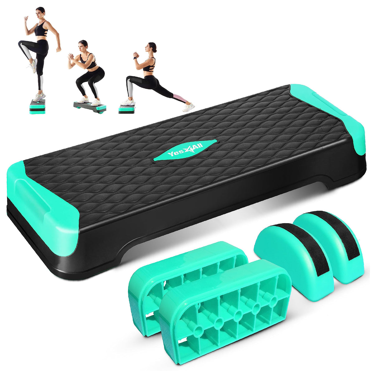 Adjustable Aerobic Step Platform with Balance Board T891853
