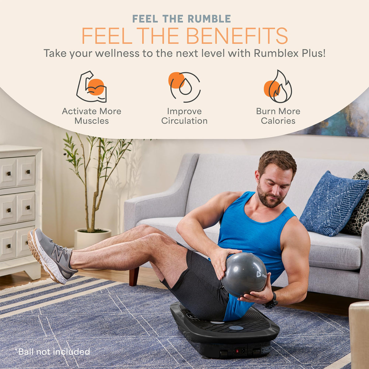 Vibration Plate Exercise Machine with 7 Training Modes T29135