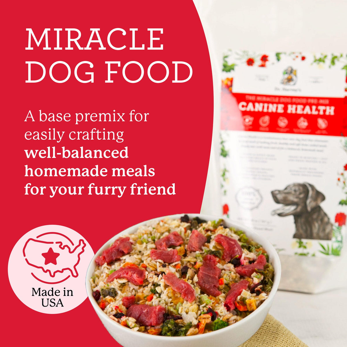 Dehydrated Dog Food Base Mix 10 lb A1593