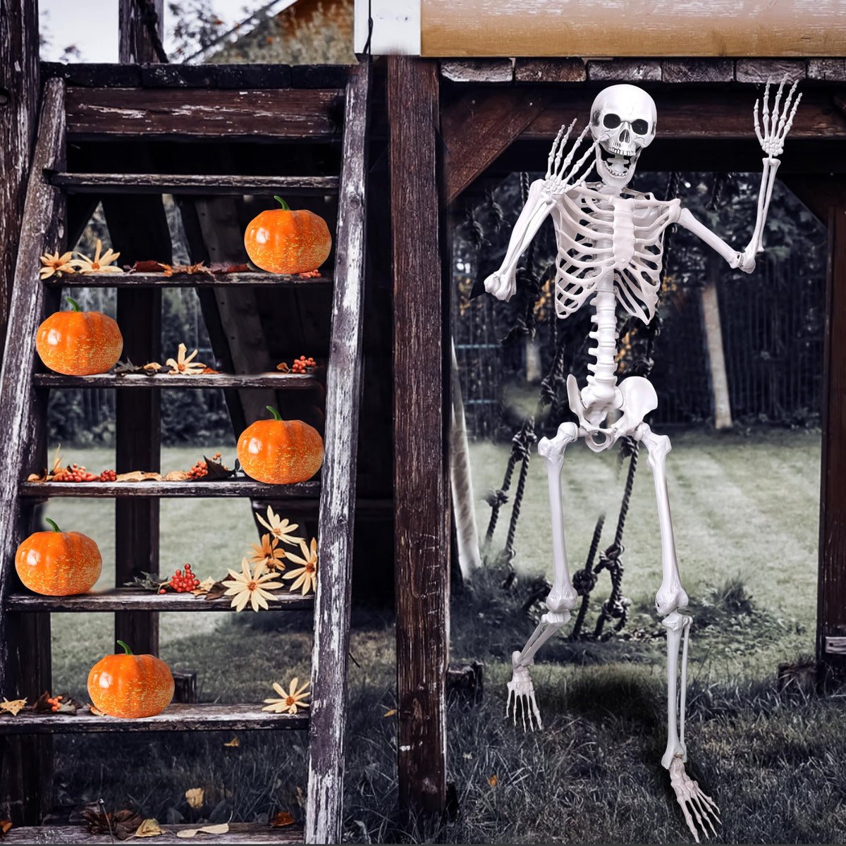 5.4ft Posable Full Body Skeleton S617010