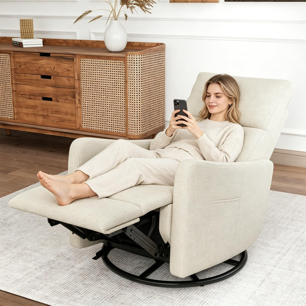 Power Swivel Recliner Chair with USB Charging Port Y2418