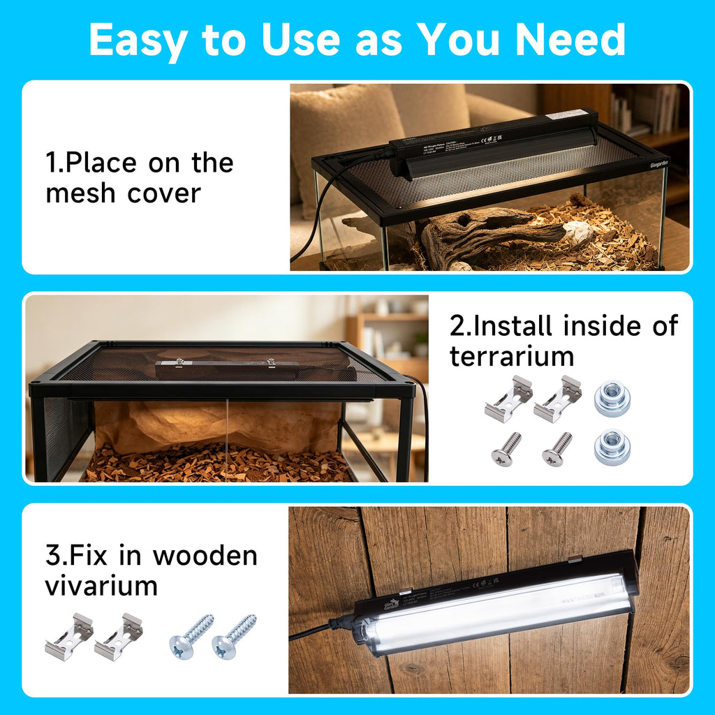 10.0 UVB Reptile Lighting Combo Kit 12-Inch 8W N1507