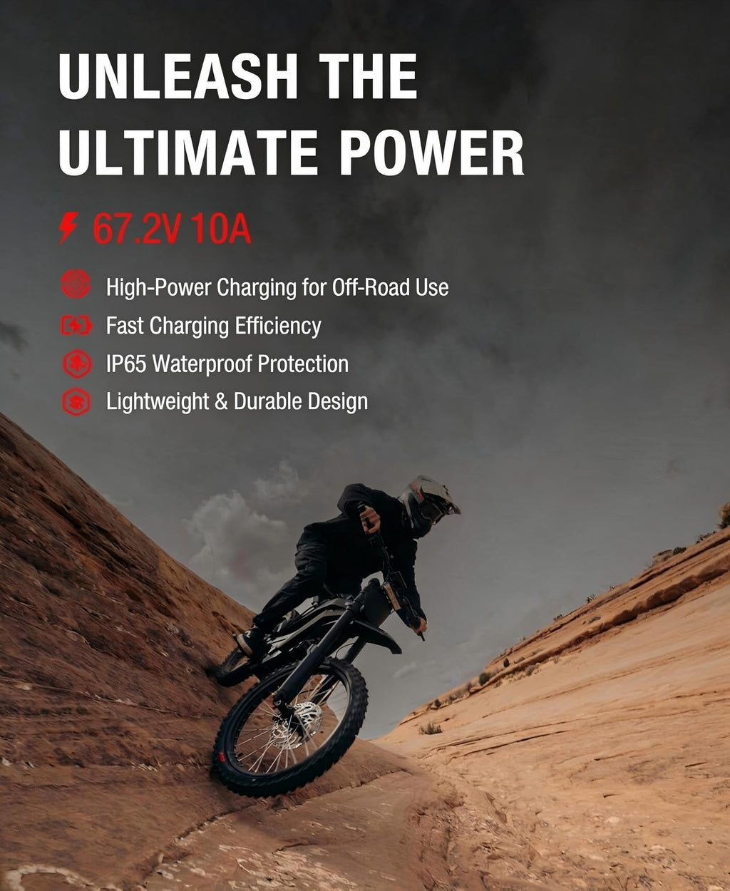 67.2V 10A Waterproof IP65 Lithium Battery Charger T26055