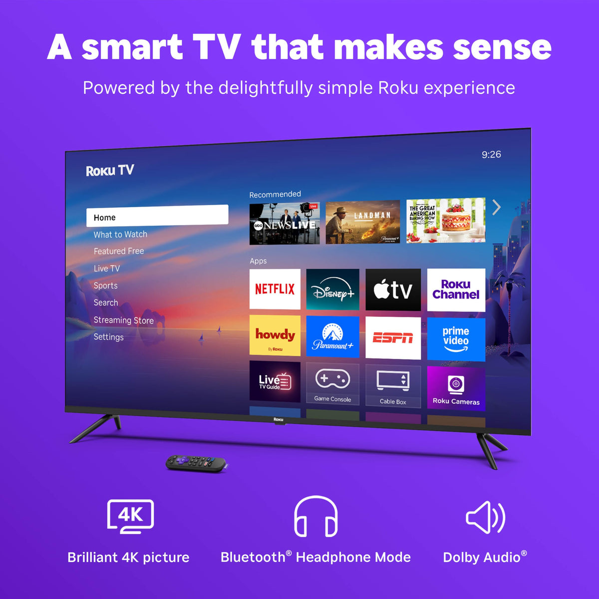 55-Inch 4K HDR LED Smart TV U839