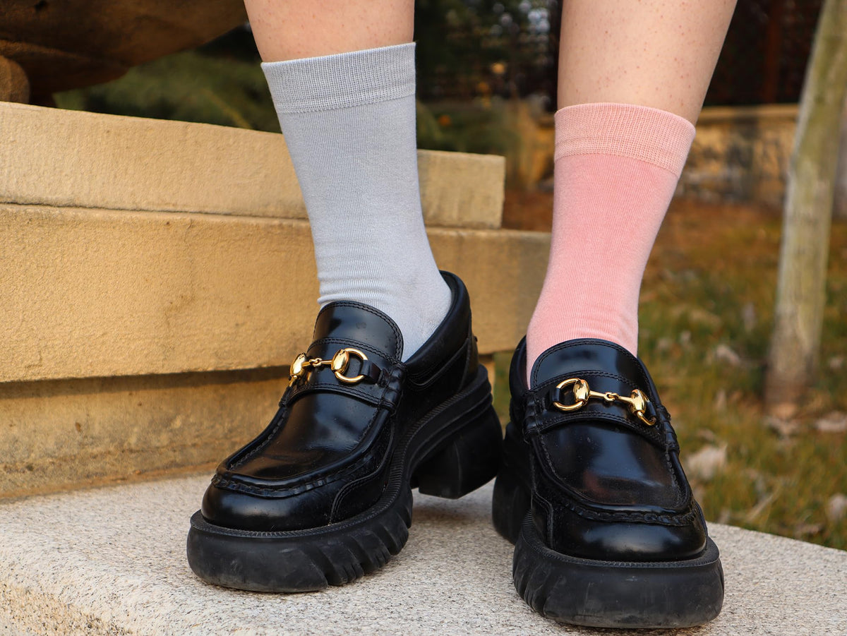 Viscose Bamboo Crew Socks 5 Pairs F719