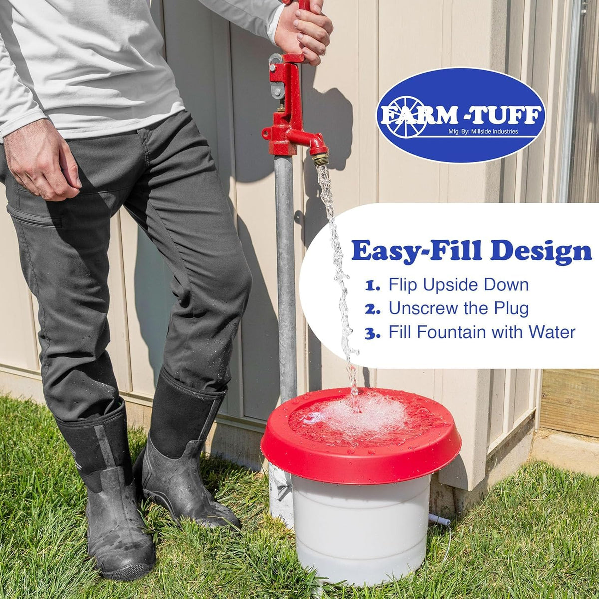 3 Gallon Plastic Poultry Waterer A83427
