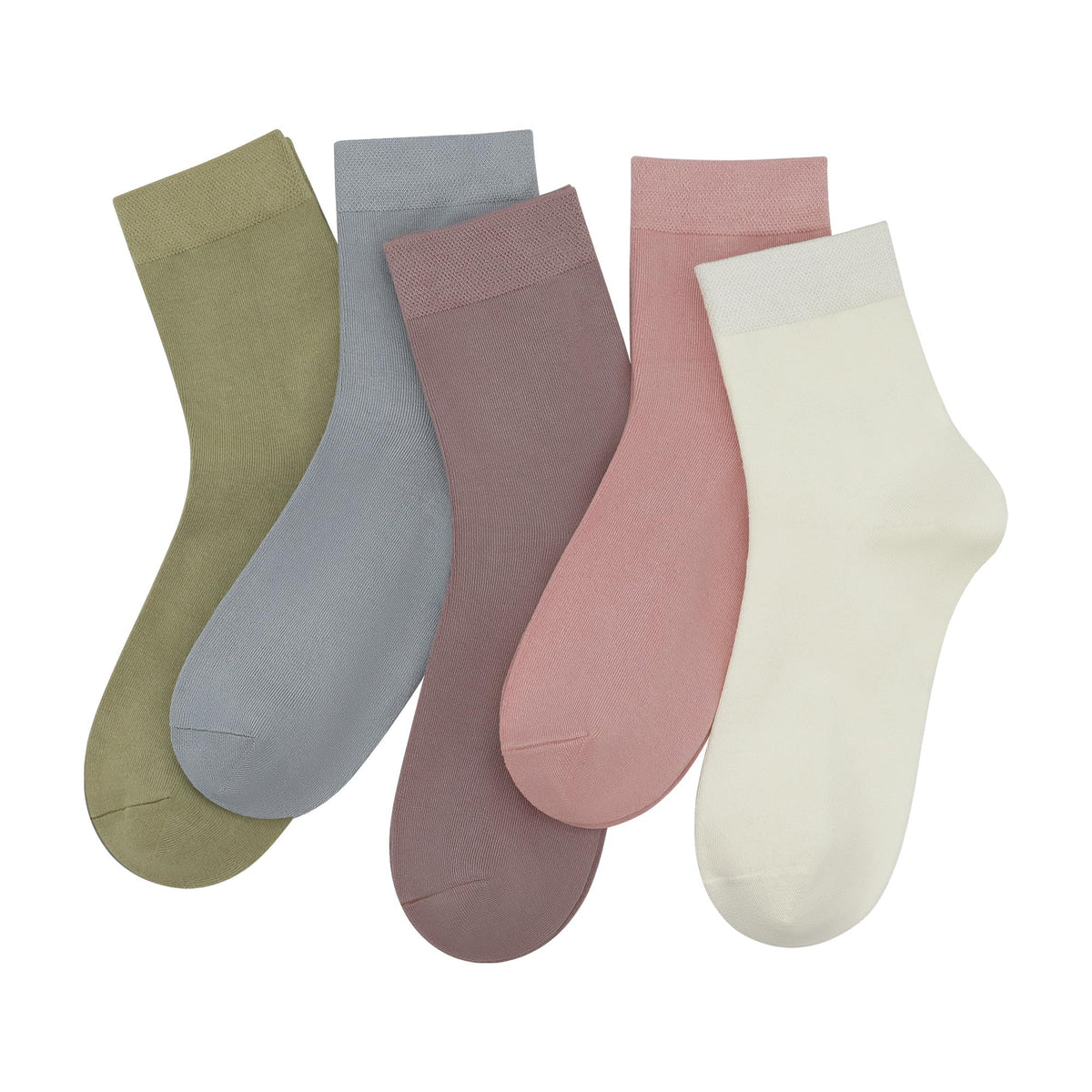 Viscose Bamboo Crew Socks 5 Pairs F719