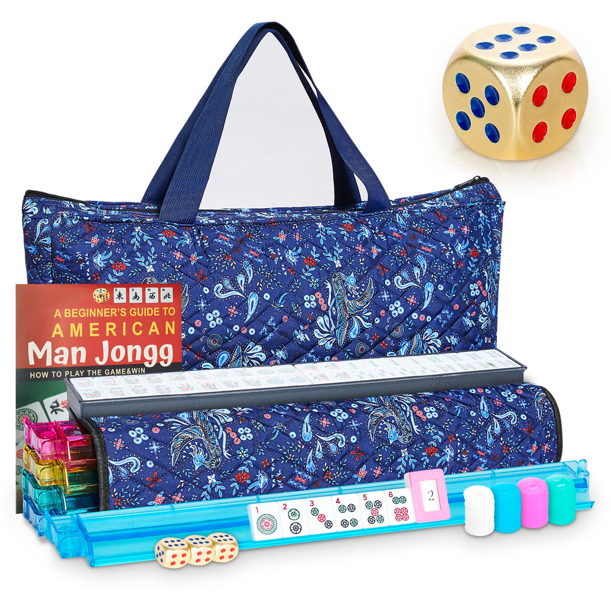 American Mahjong Game Set with 166 Tiles L4941