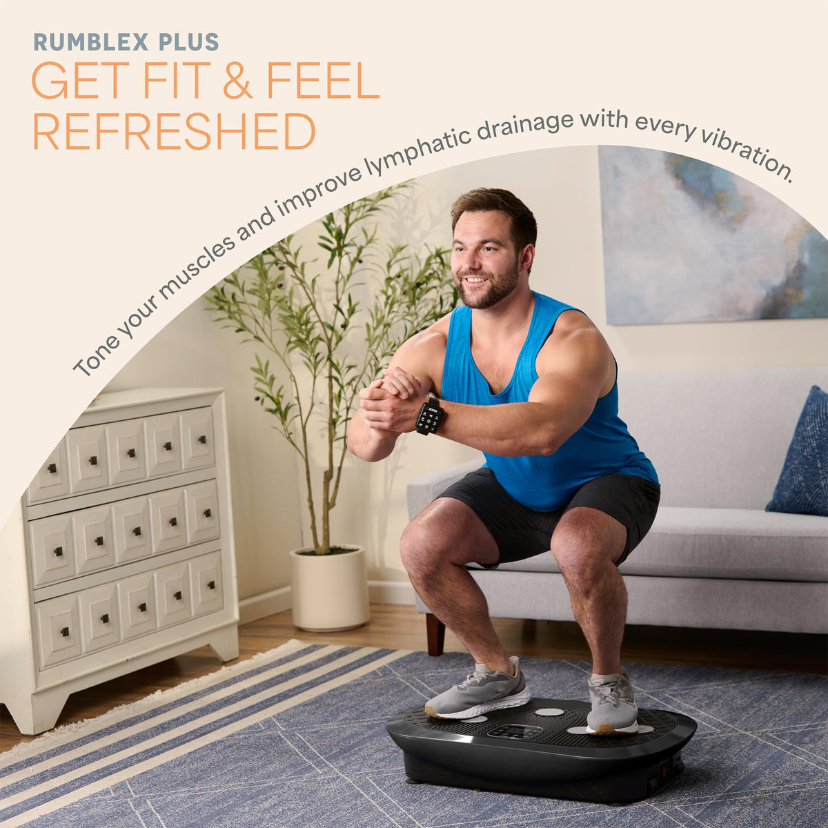 Vibration Plate Exercise Machine with 7 Training Modes T29135