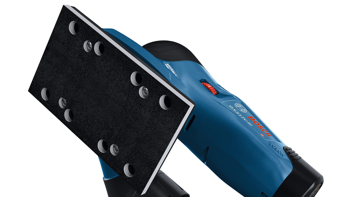 12V Brushless Orbital Finishing Sander with Dust Bag S689013