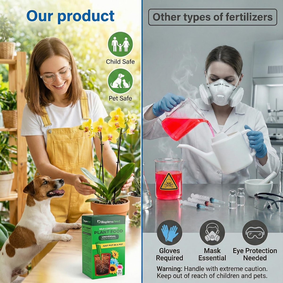 Liquid Plant Food Fertilizer 6-Pack Concentrated Nutrient Solution R7524