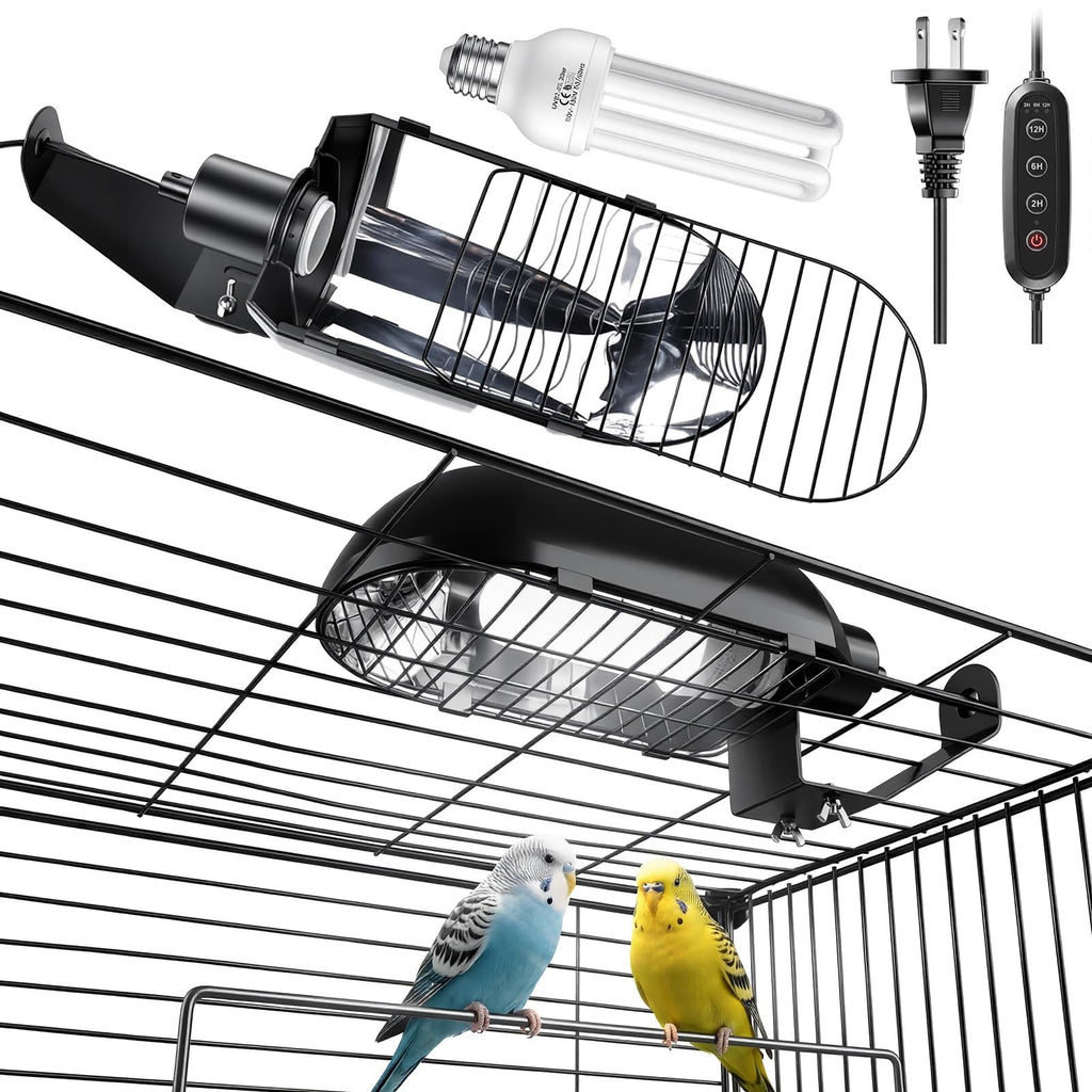 Bird Cage Light Fixture Combo Kit with Adjustable Timer Q277