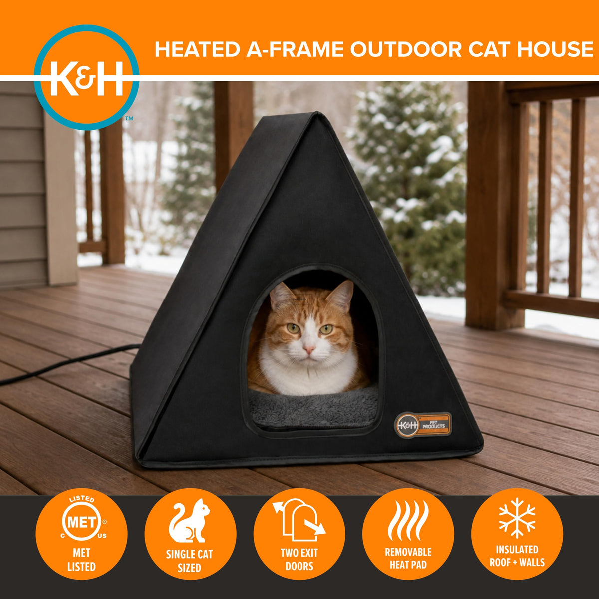 Heated Outdoor Cat House U22553
