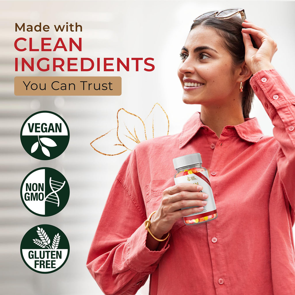 Vegan Fiber Gummies 3g Prebiotic Inulin Non-GMO Gluten-Free 30 Servings M157