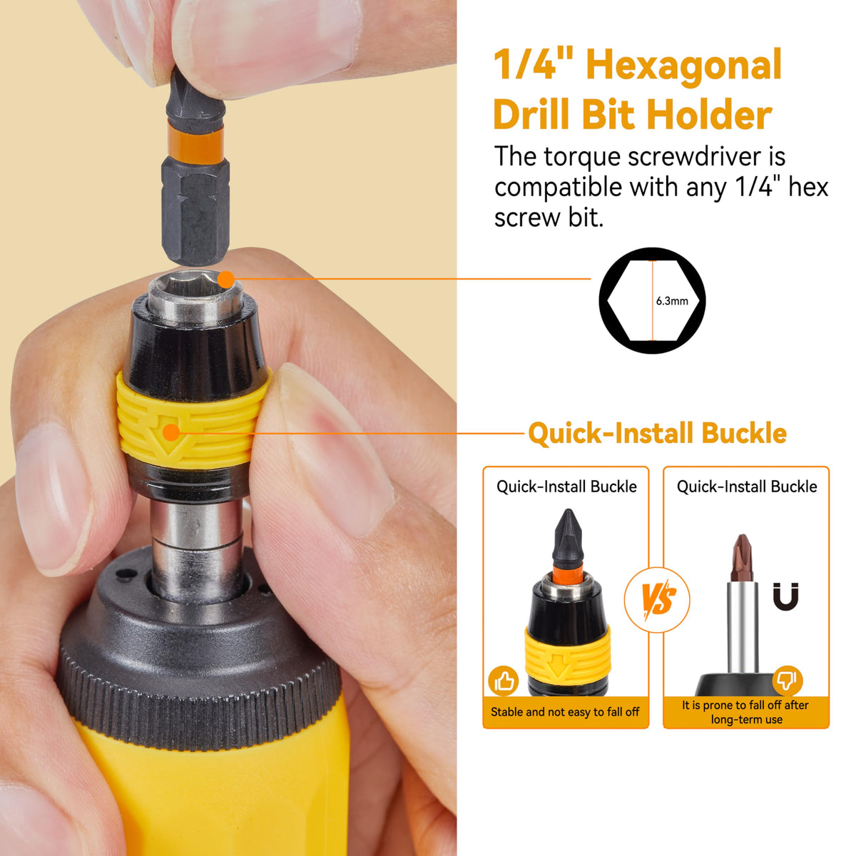 Torque Screwdriver Bit Set, 39-Piece 10-70 in-lb I1584