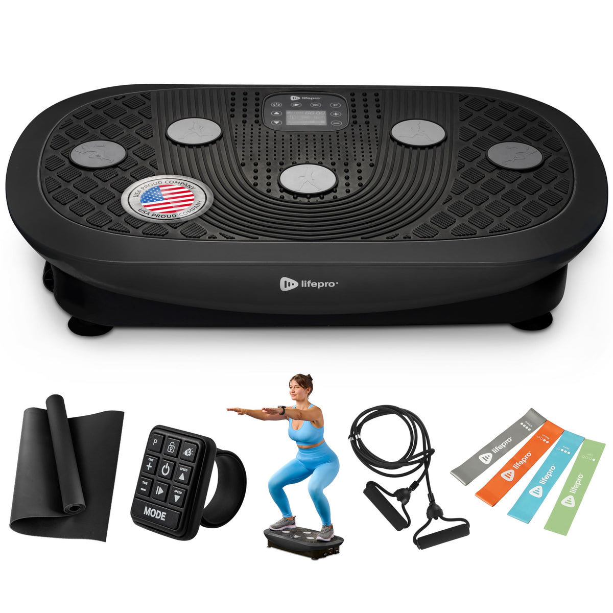 Vibration Plate Exercise Machine with 7 Training Modes T29135