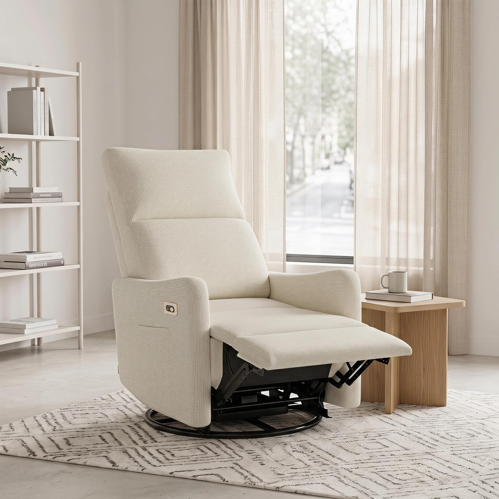 Power Swivel Recliner Chair with USB Charging Port Y2418