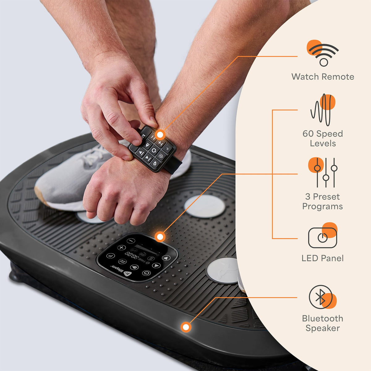 Vibration Plate Exercise Machine with 7 Training Modes T29135