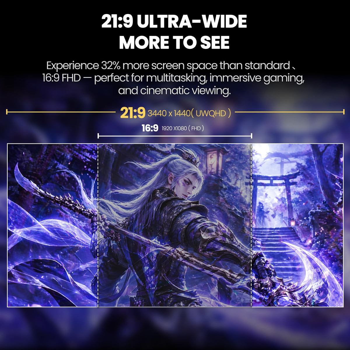 34 Inch 165Hz UWQHD IPS Ultrawide Gaming Monitor C21456