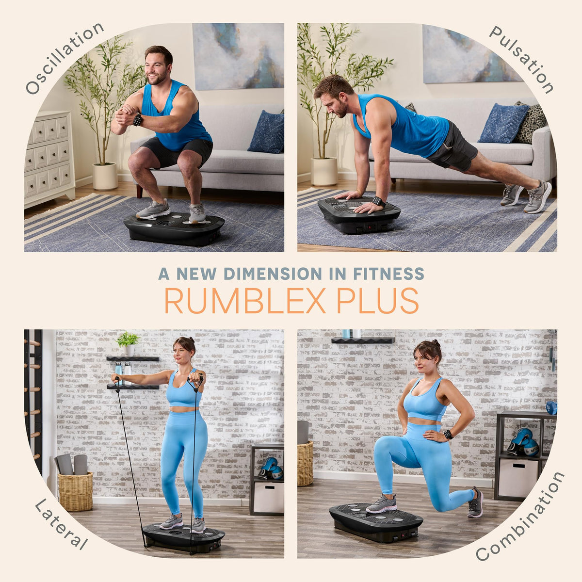Vibration Plate Exercise Machine with 7 Training Modes T29135