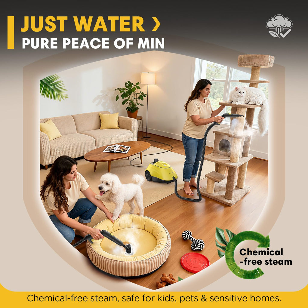 1500W Steam Cleaner with 26 Accessories W6521