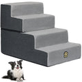 4-Step Foam Dog Stairs, 18-Inch, Gray A412238